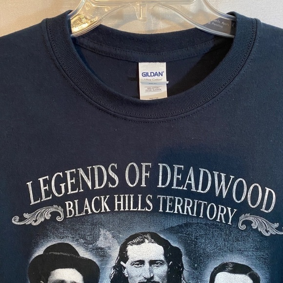 NWOT Legends of Deadwood South Dakota Black T Shirt Mens XL - Picture 3 of 8